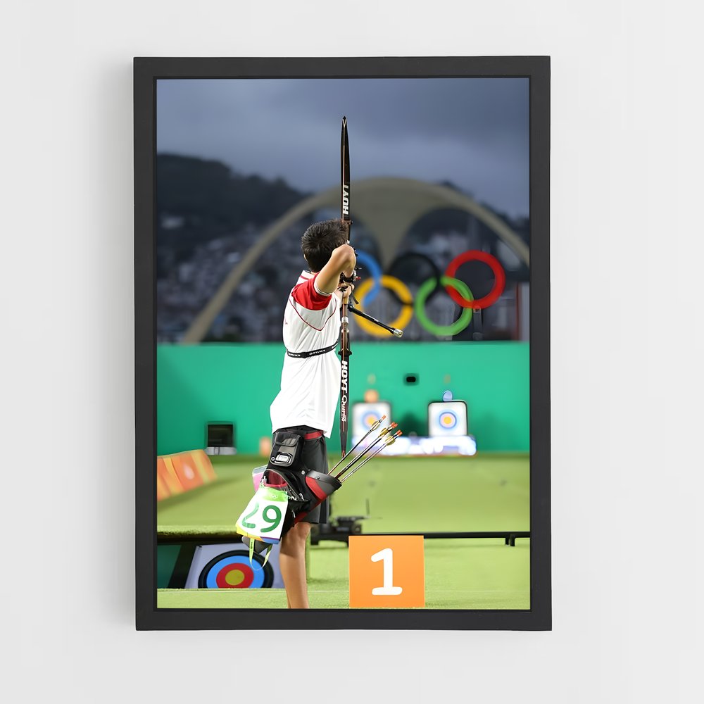 Poster L'Archer des Jeux – affiche Tir à l’arc (vue 2)